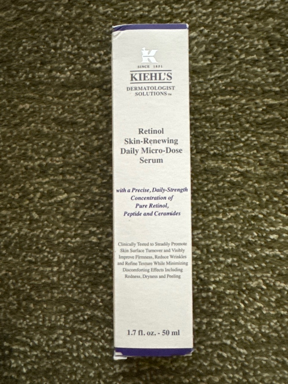 New never opened FULL SIZE Kiehl’s Retinol Skin Renewing Daily Micro-Dose Serum